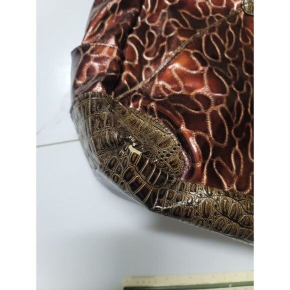 womens large pattened and worn miche drew purse - Picture 2 of 7